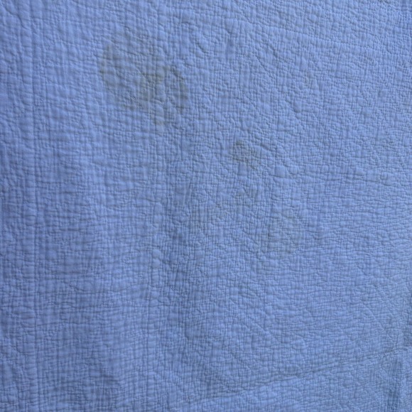 Vintage Patchwork Quilt Postage Stamp Border 78" x 66" Hand Sewn Quilted - Picture 8 of 13